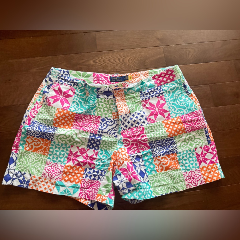 Ralph Lauren Colorful and Cute Patchwork Women's Shorts